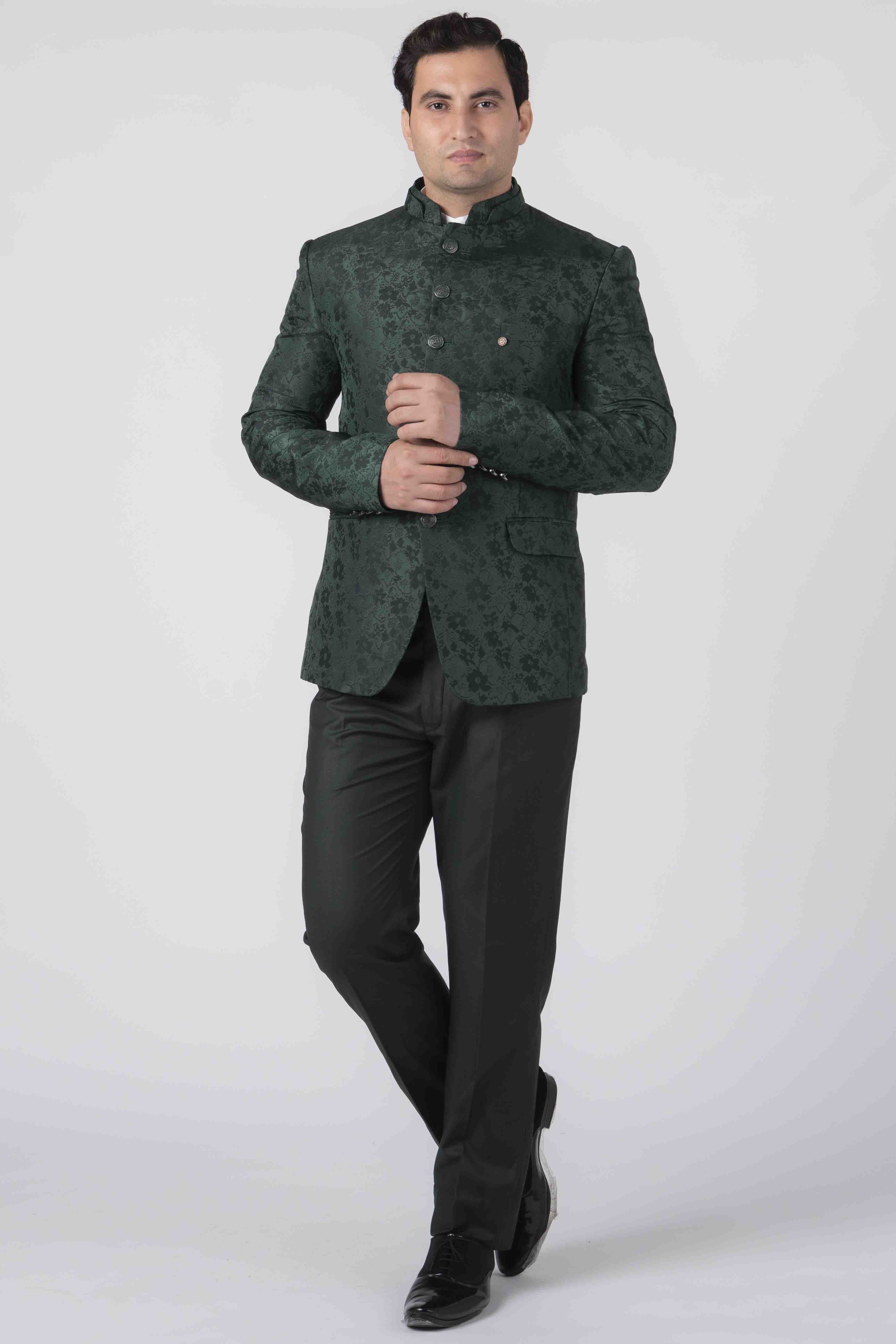 Hand-Beaded Work Dark Green GTC- Jodhpuri Suit at Rs 14950 | Jodhpuri Suits  in Mumbai | ID: 2850474243388